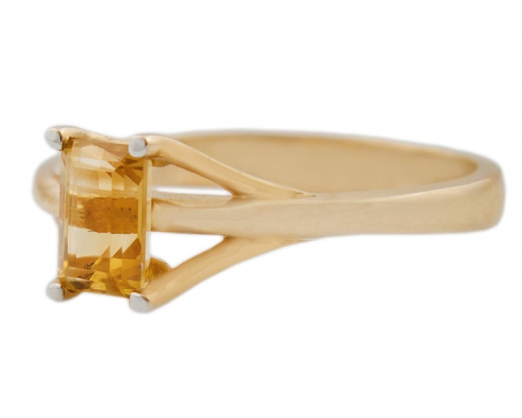 Zlatý prsteň s Topaz - 2,800 g