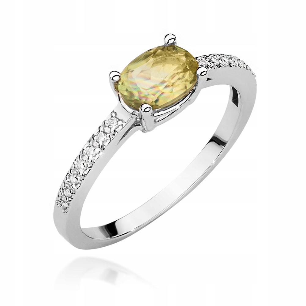 ZLATÝ PRSTENNÝ PRSTEN 585 ZULTANIT 0,80 ct