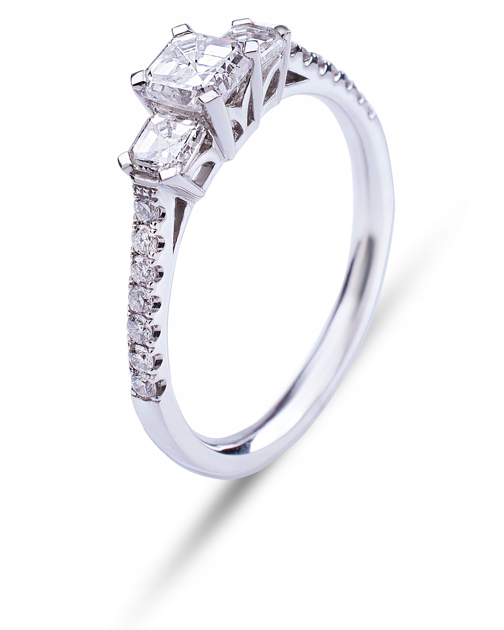 BRILLIANT GOLD ENGAGEMENT RING 1.15 CT 585