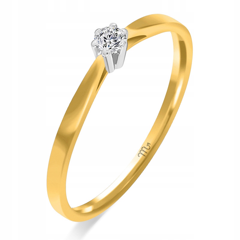 ZLATÝ DIAMANTOVÝ PRSTENNÝ KRÚŽOK s. 585 PZ-54