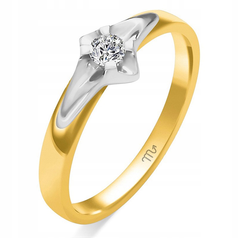 ZLATÝ DIAMANTOVÝ PRSTENNÝ KRÚŽOK str. 585 PZ-66