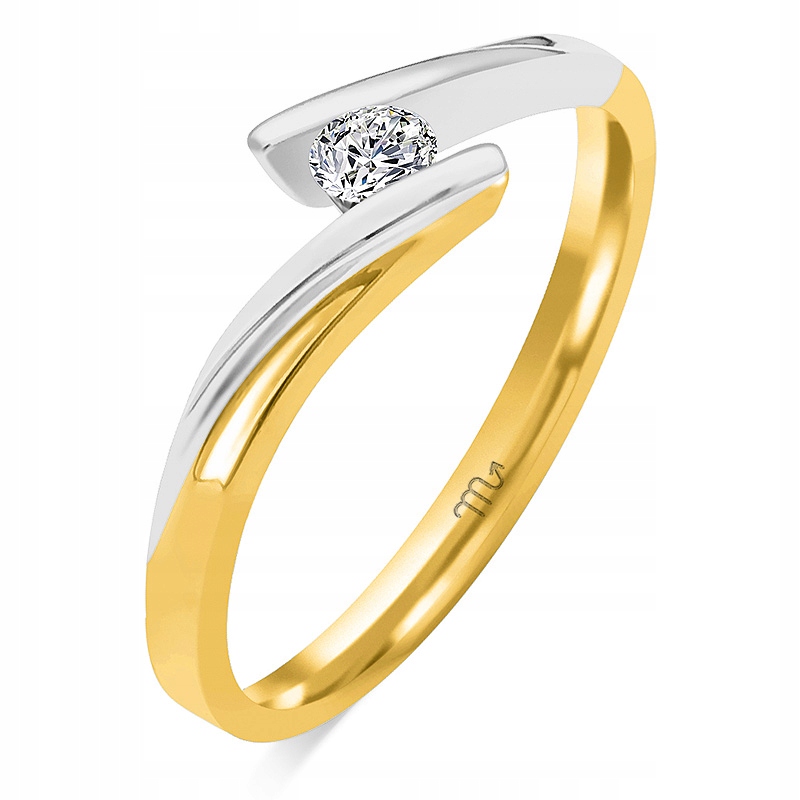ZLATÝ DIAMANTOVÝ PRSTENNÝ KRÚŽOK s. 585 PZ-70