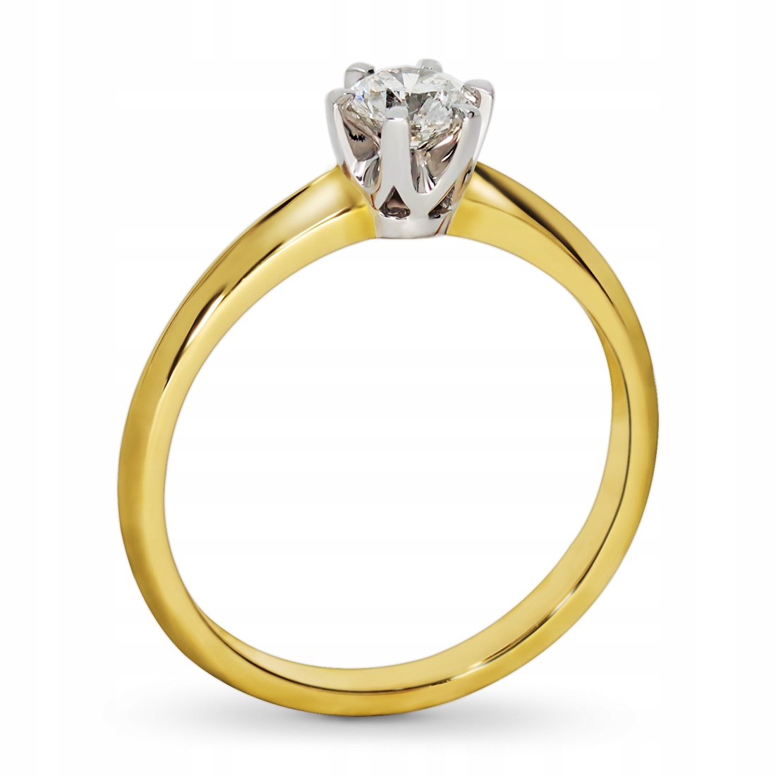BRILLIANT GOLD ENGAGEMENT RING 0,32 ct.