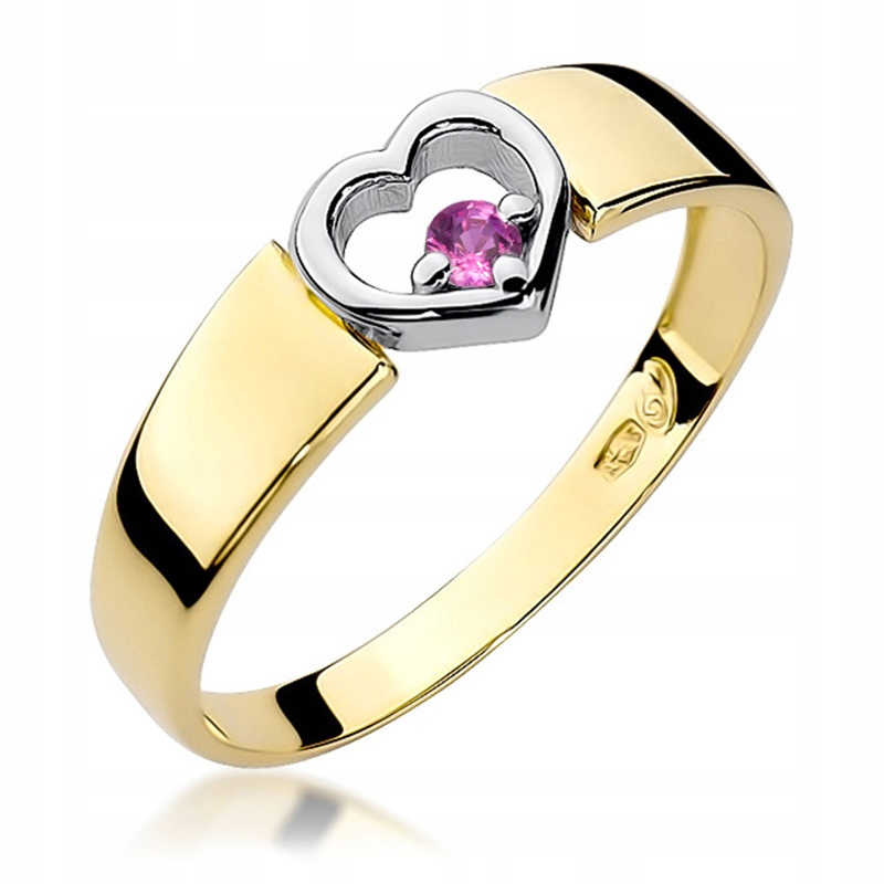 Zlatý zásnubný prsteň PR 585 Sapphire 0,04Ct