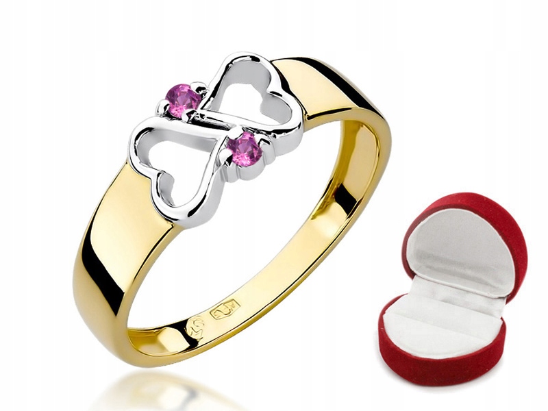 ZLATÝ ZÁSOBNÍKOVÝ KRÚŽOK pr585 SAPPHIRE 0,08ct