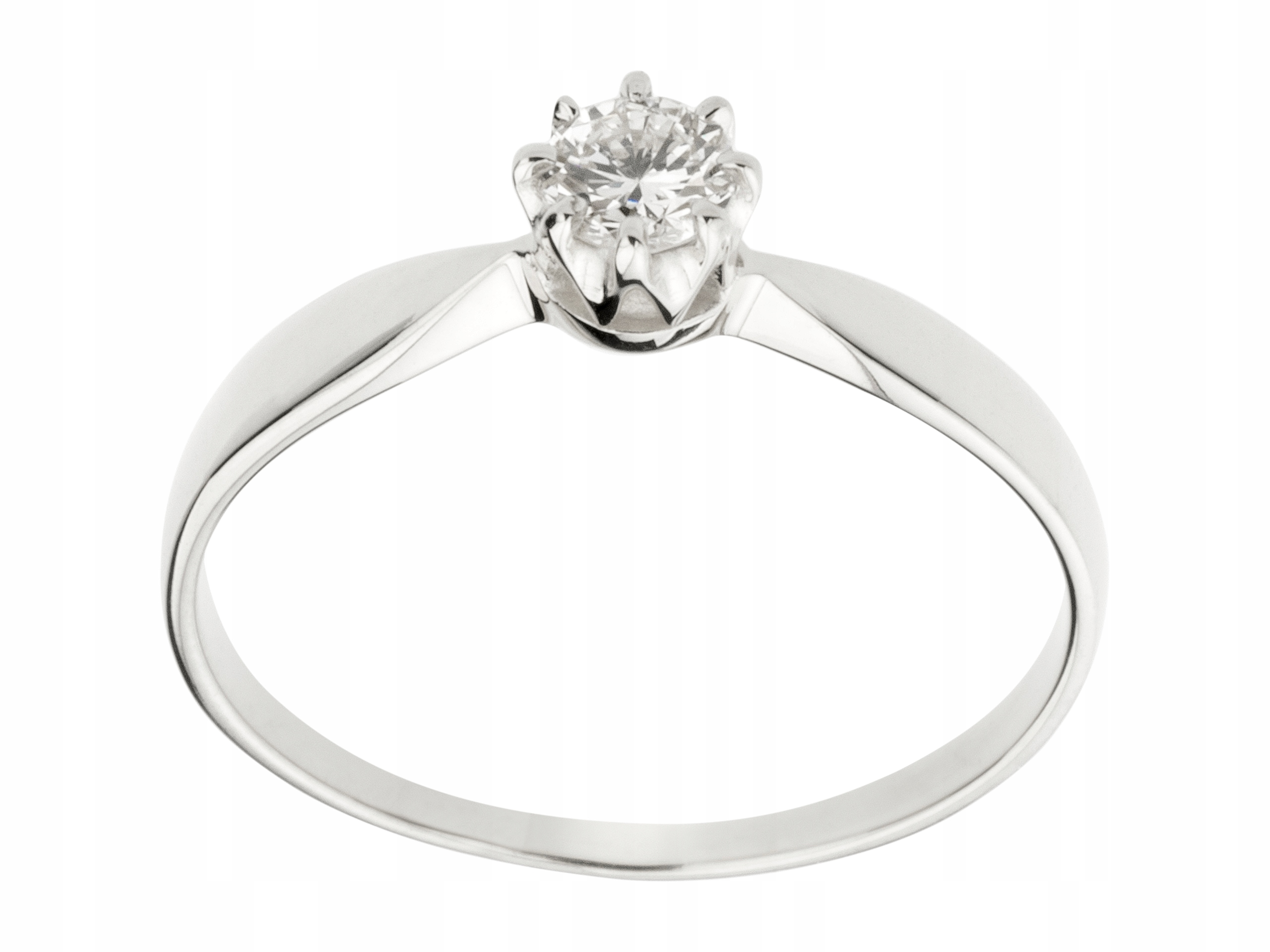 ZLATÝ PRSTENEC PRSTEN S BRILLIANTOM 0,18ct