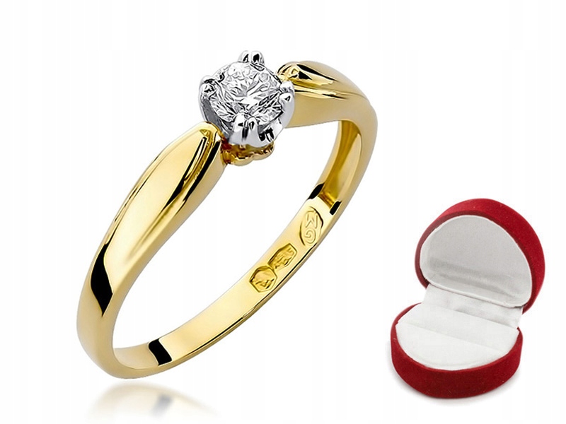 ZLATÝ ZÁSOBNÍKOVÝ KRÚŽOK 0,24 ct