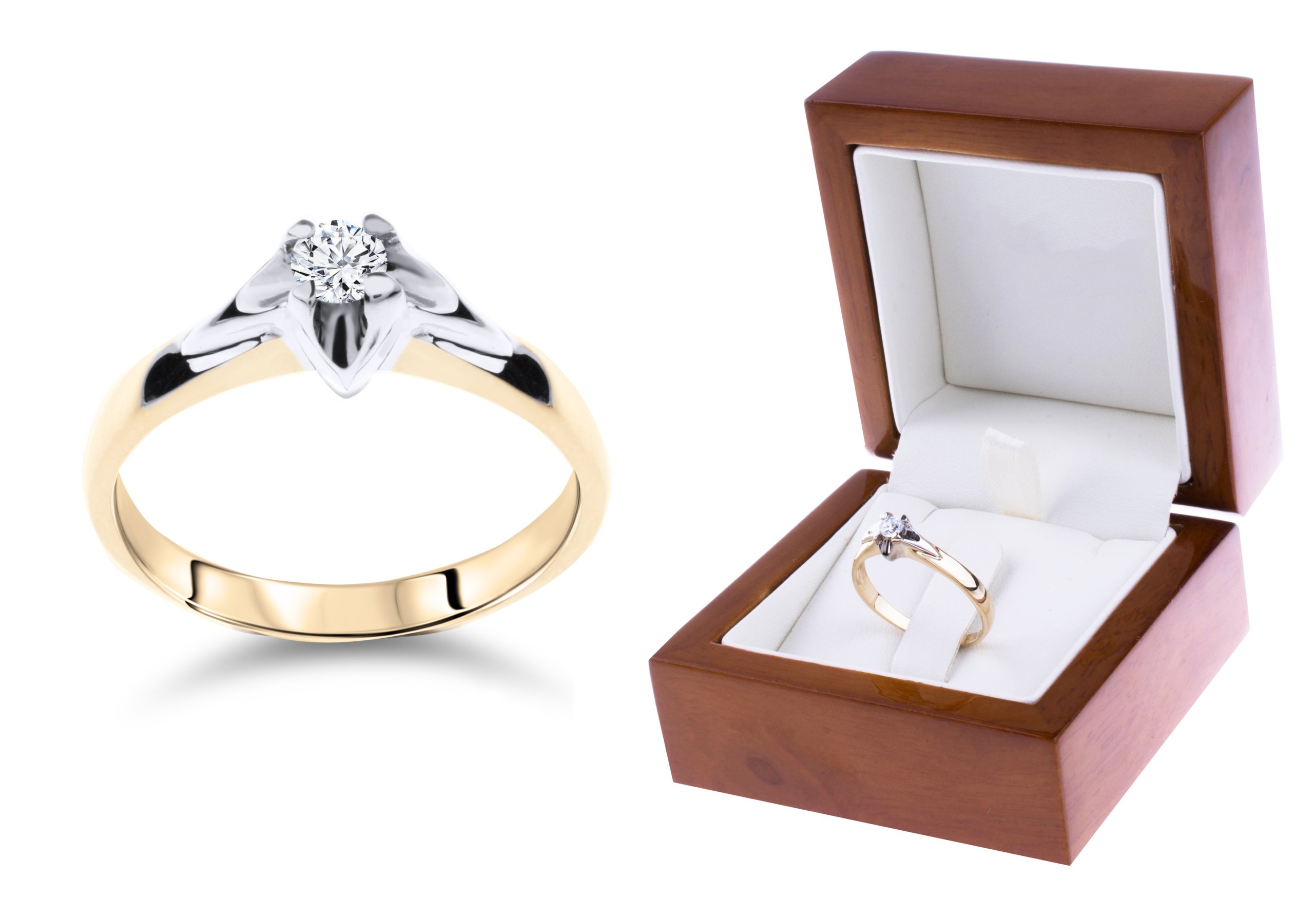 GOLD RING GOLD ENGAGEMENT 333 AN108 R: 25