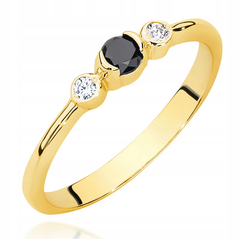 Zlatý prsteň pr. 585 s diamantmi 0,18ct