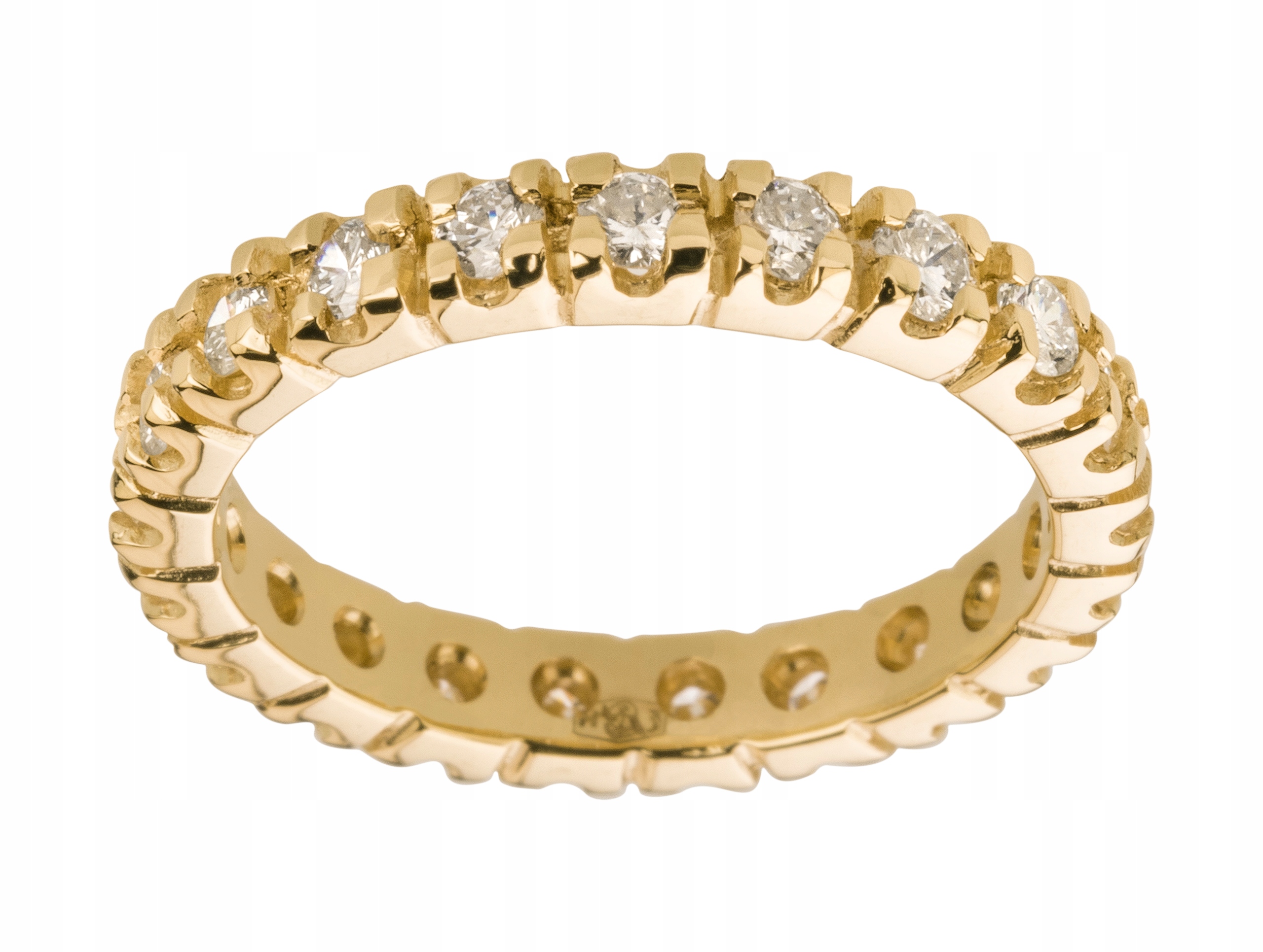 ZLATÝ PRSTEN s 21 BRILLIANTS 0,85ct VS / H