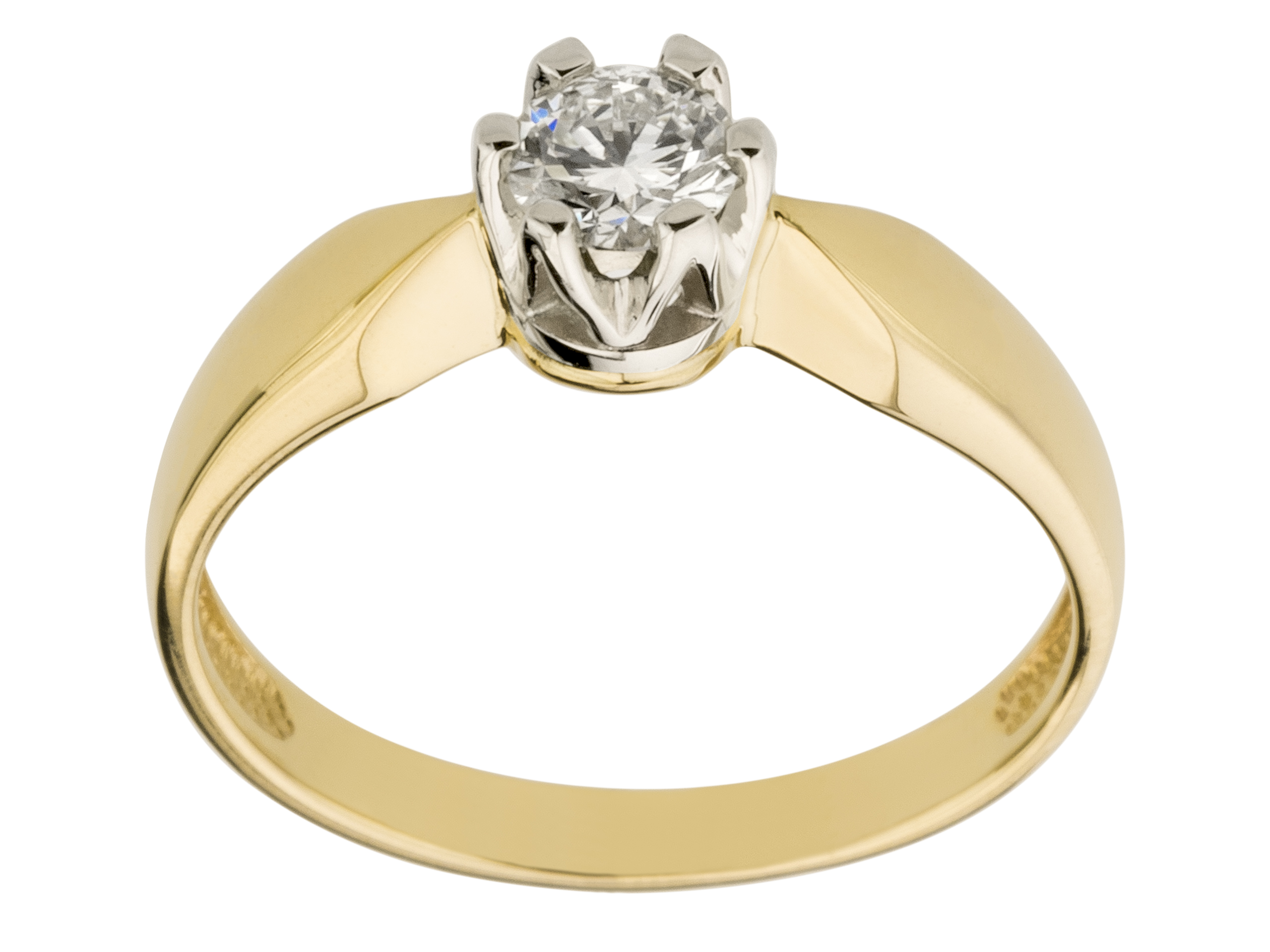 ZLATÝ PRSTEN s BRILLIANT 0,40 ct + cert IGI