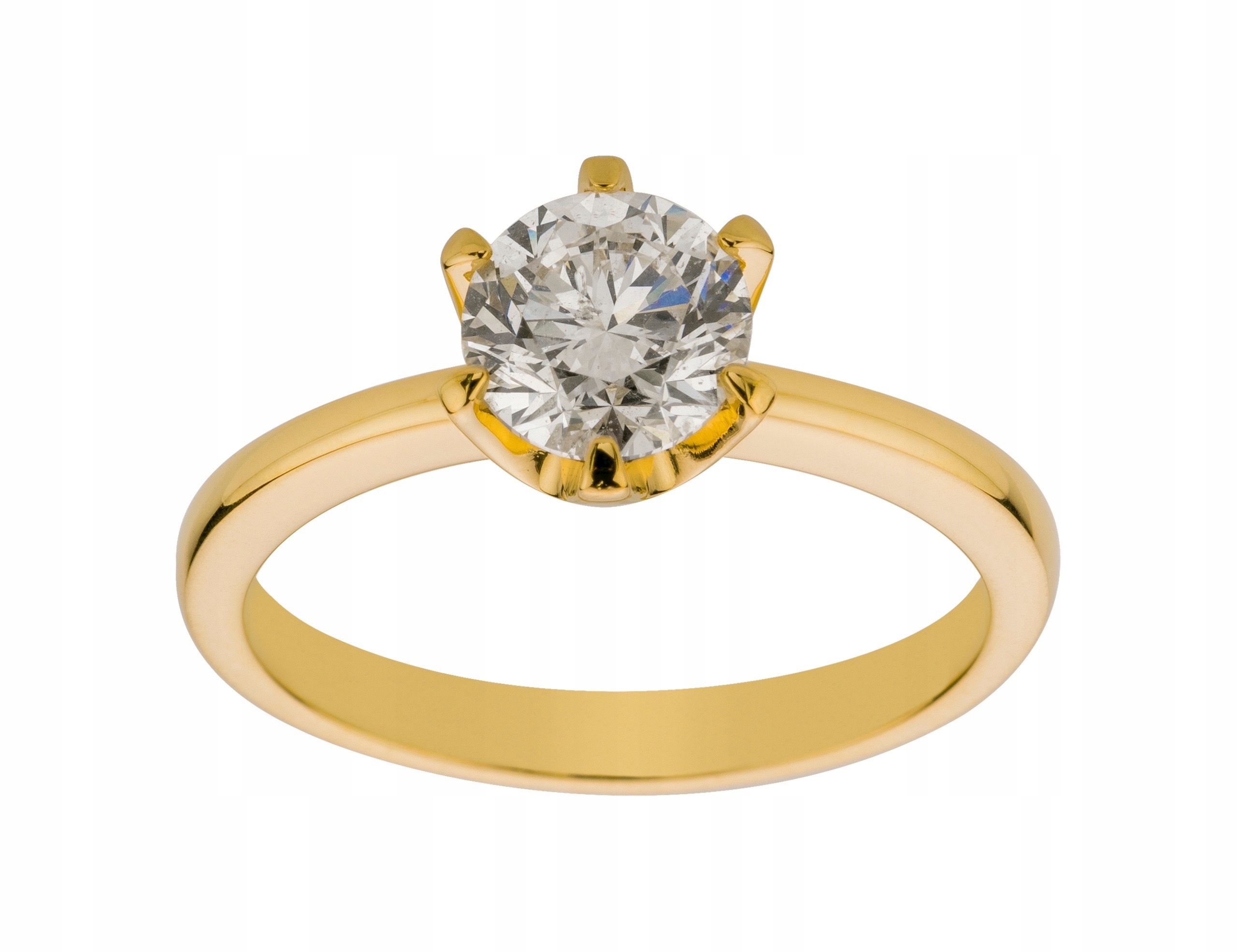 Zlatý diamantový prsteň 1.26ct