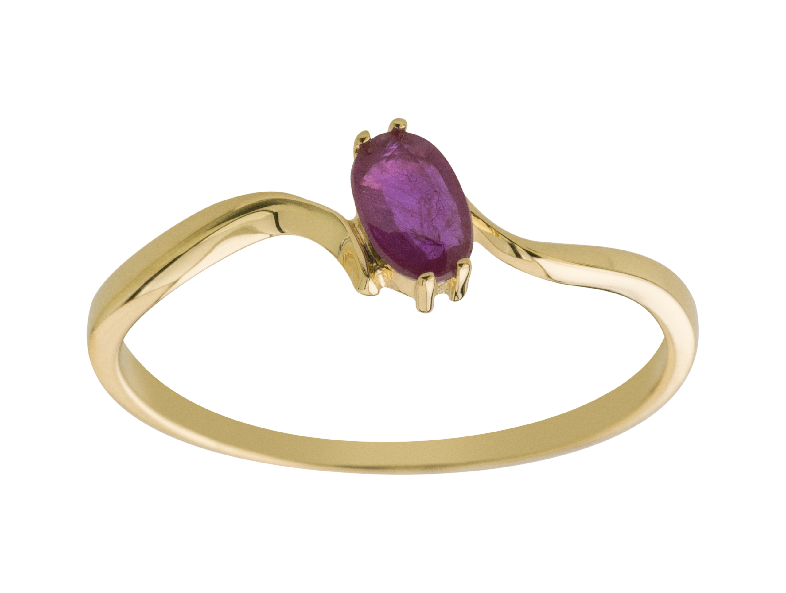 ZLATÝ KRÚŽOK s RUBY 0,30 ct od DIAMANTI