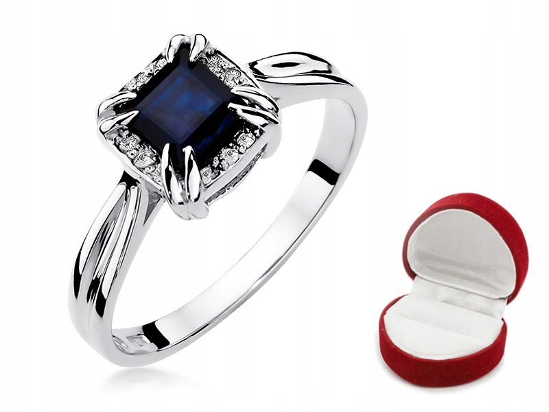 ZLATÝ PRSTEŇ s 1,70 ct SAPPHIRE a BRILLIANTS