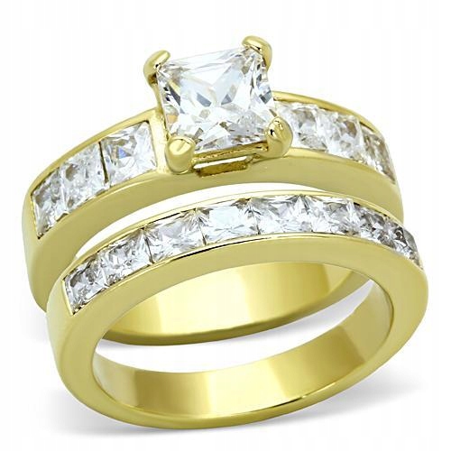 Prsteň GOLDEN ETERNITY LOVE z ocele 316L, veľkosť 22