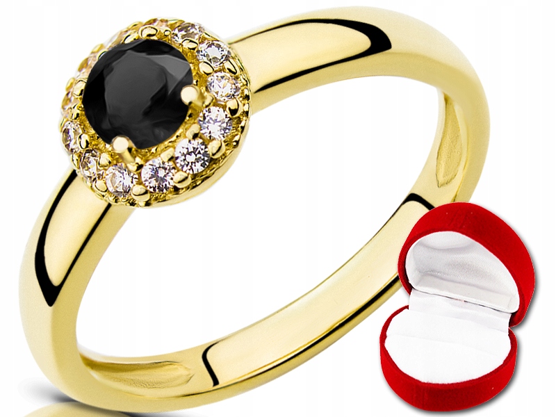 Prsteň GOLDEN ENGAGEMENT s triedou ONYX 333 r20