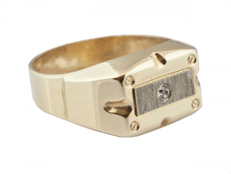 Golden Signet so zirkónom - 5 300 g