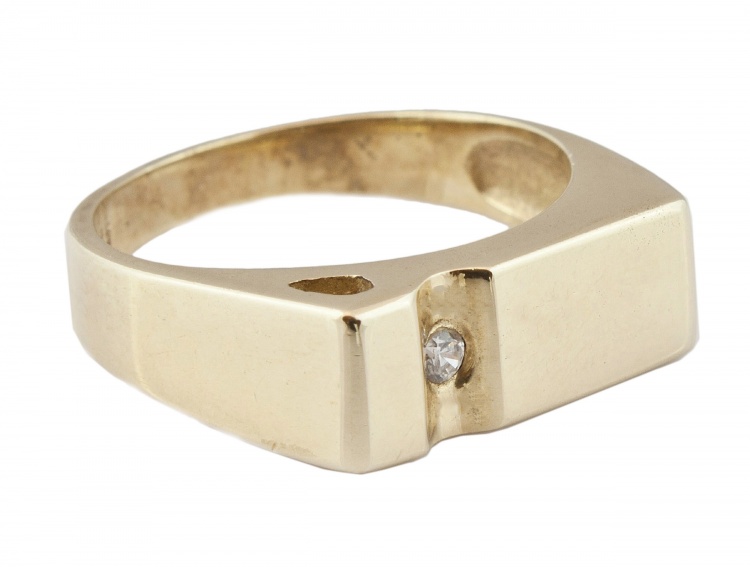 Golden Signet so zirkónom - 5,790 g