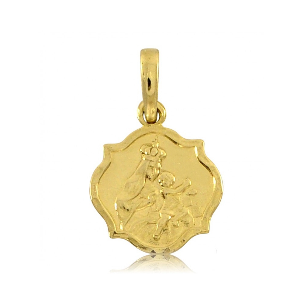 Zlatá Scapular Medal Double -Glaw Gold 333 Graw