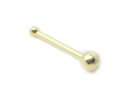 6mm náušnica GOLD NOSE, gulička PR.585 (14K)