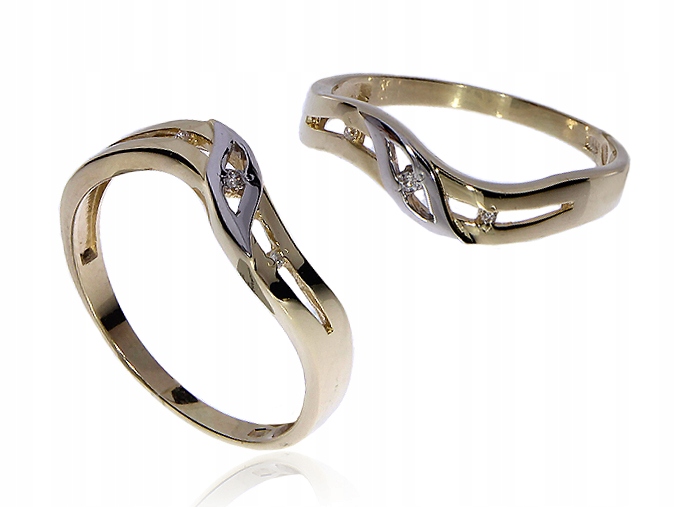ZLATÝ prsteň BRILLIANT diamond ENGAGEMENT LgP532