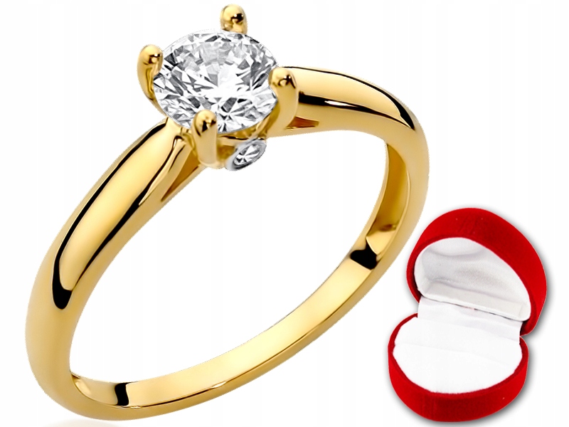 Prsteň GOLD ENGAGEMENT so ZIRKÓNIOU pr. 585 23