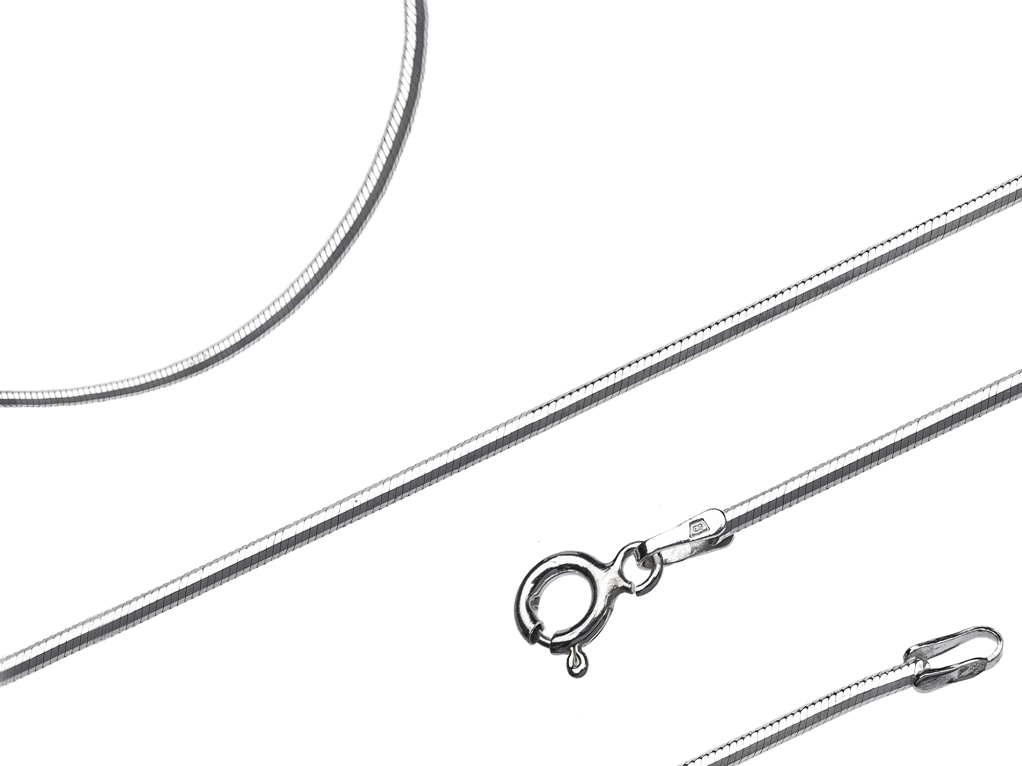 Francúzsko Link Silver Men's Chain 40 cm