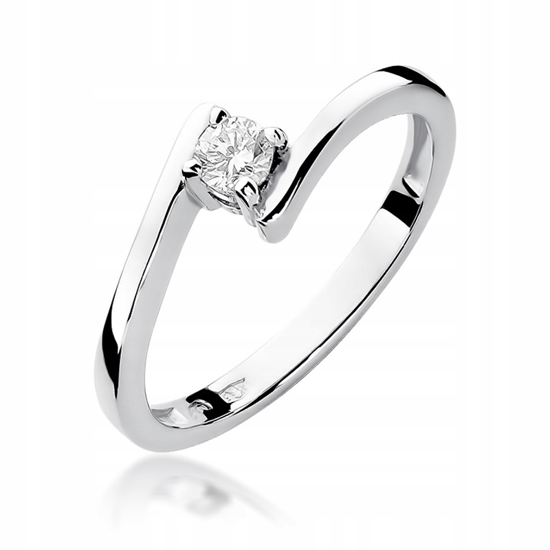 Embiental Diamond Ring 0,15Ct biele zlato