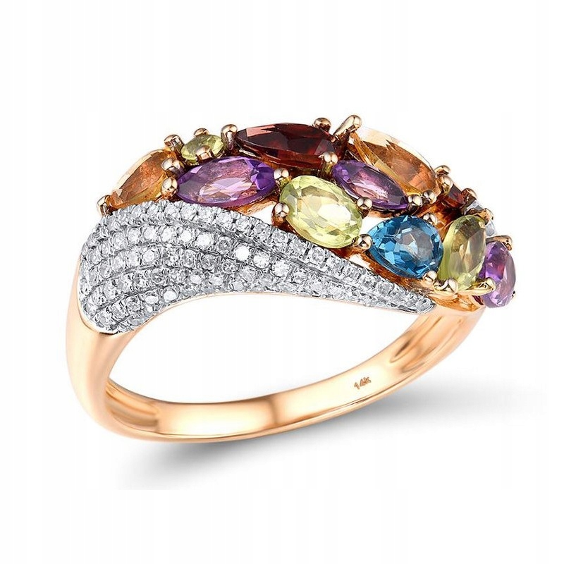 Zásnubný prsteň je jediný 14k diamant