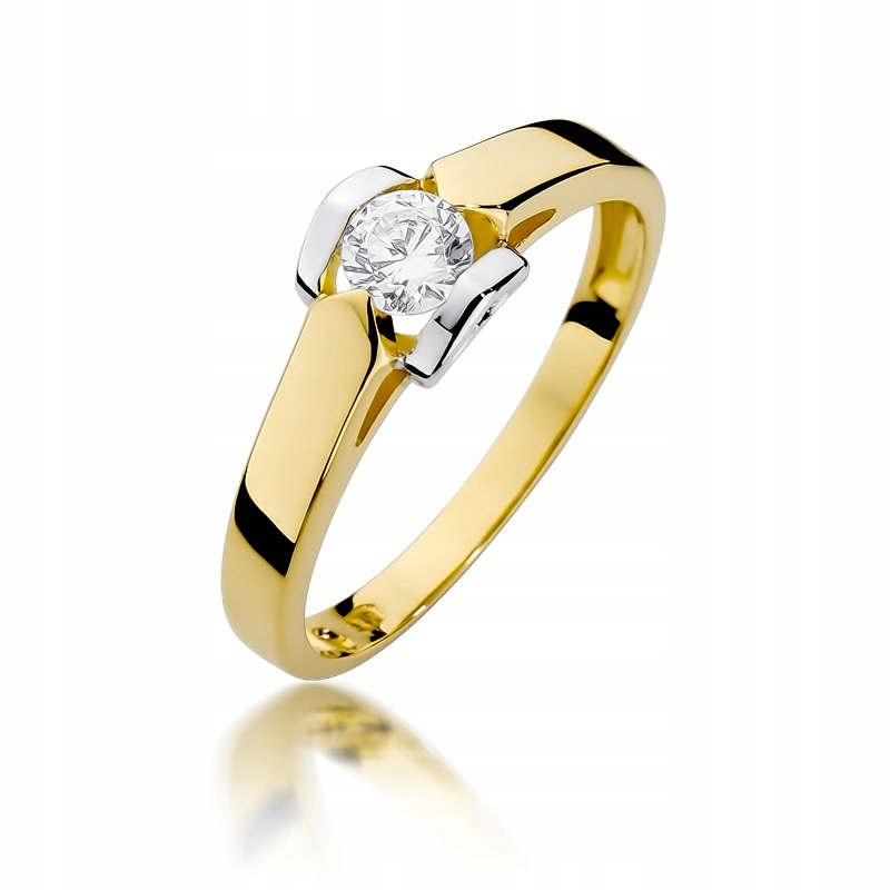 Zásnubný prsteň s diamantom 0,30 ct 0,585