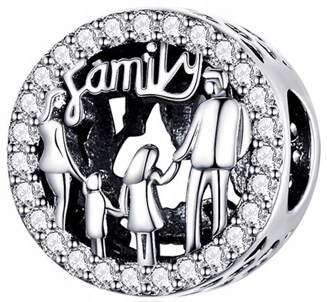 Rodinný prívesok Charms pre Pandora SILVER 925