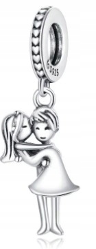 Pendant Charms Svadobný svadobný mladý pár Silver925