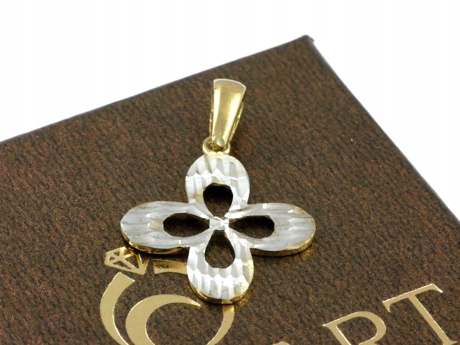 Clover Pendant Diamond Gold 333