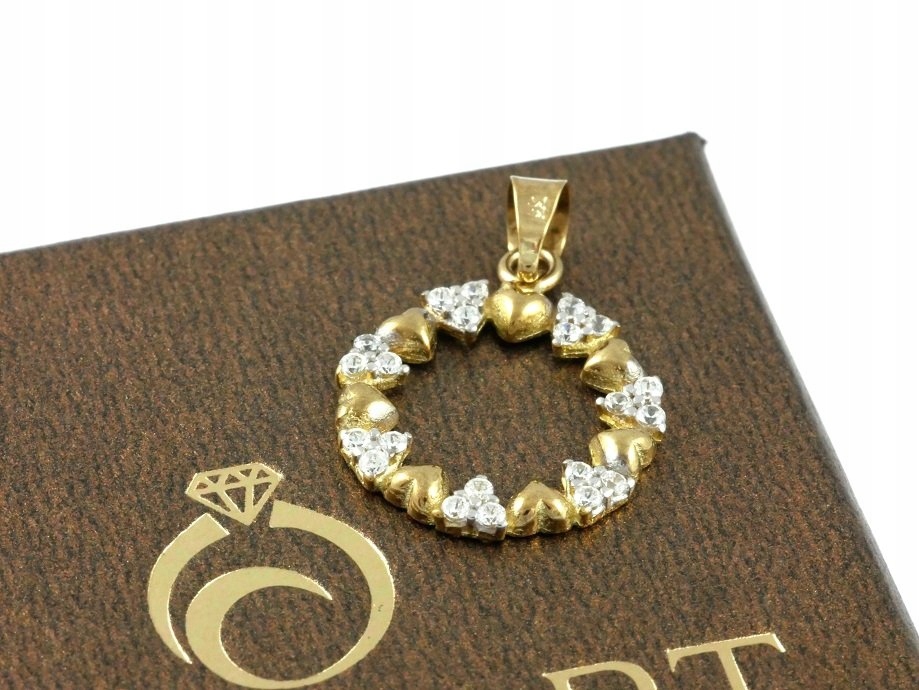 Pendant Heart Wanny Smbinestones zlato 333