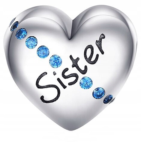 Pendant Charms sestra sestra srdce Silver S925