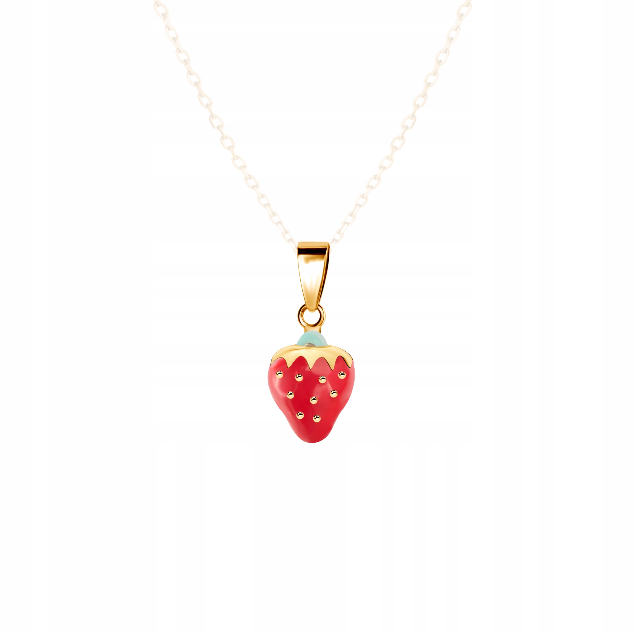 Savicki Strawberry Pendant: Zlato
