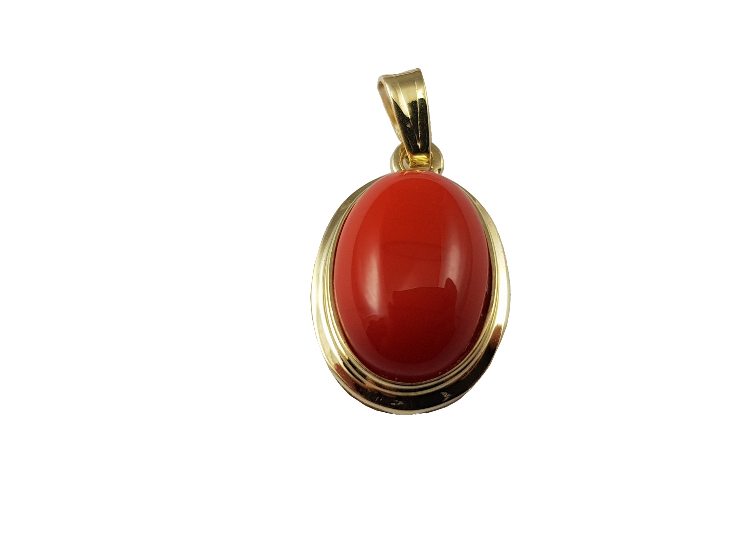 Zlatý prívesok Natural Coral Krásny lacný 14k