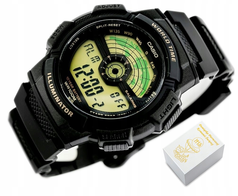 Detské hodinky - Casio sleduje chlapca pre prijímanie + box + gravírovanie
