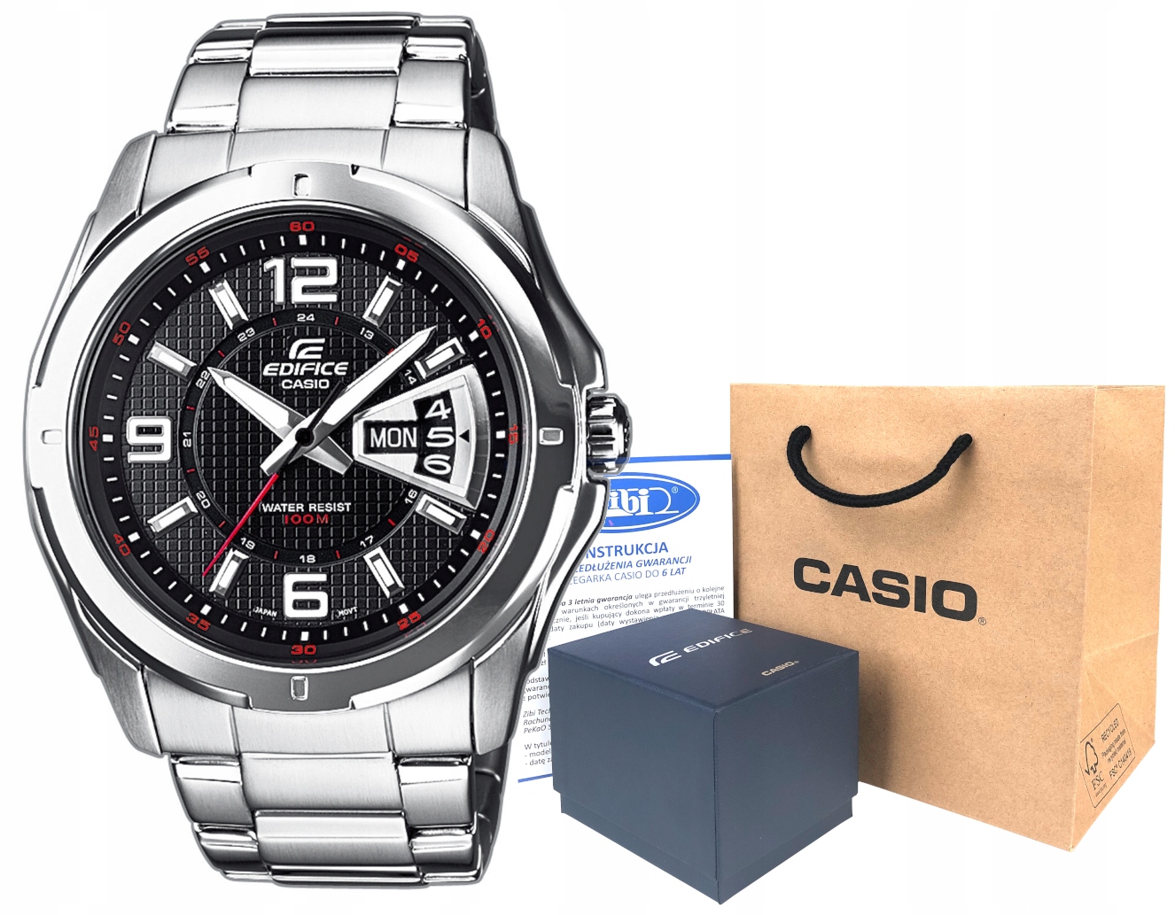 Pánské hodinky - Casio EDIFICE EF-129D-1AVEF 10BAR HOLOMONCE HODINY