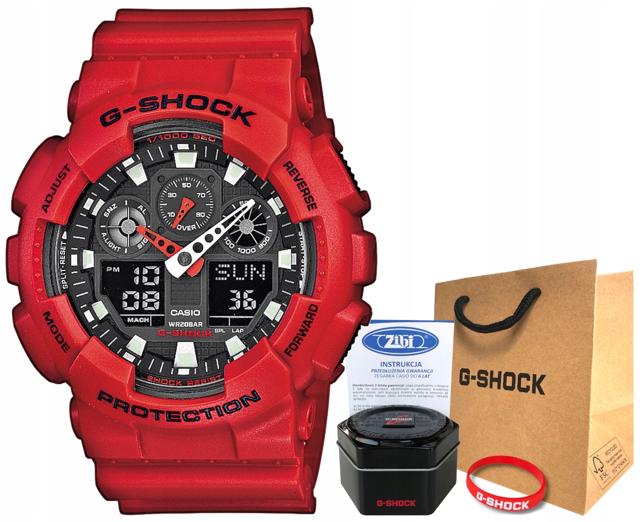 Pánské hodinky - Casio G-Shock GA-100B-4AER 20BAR HOLOMOL WOOK