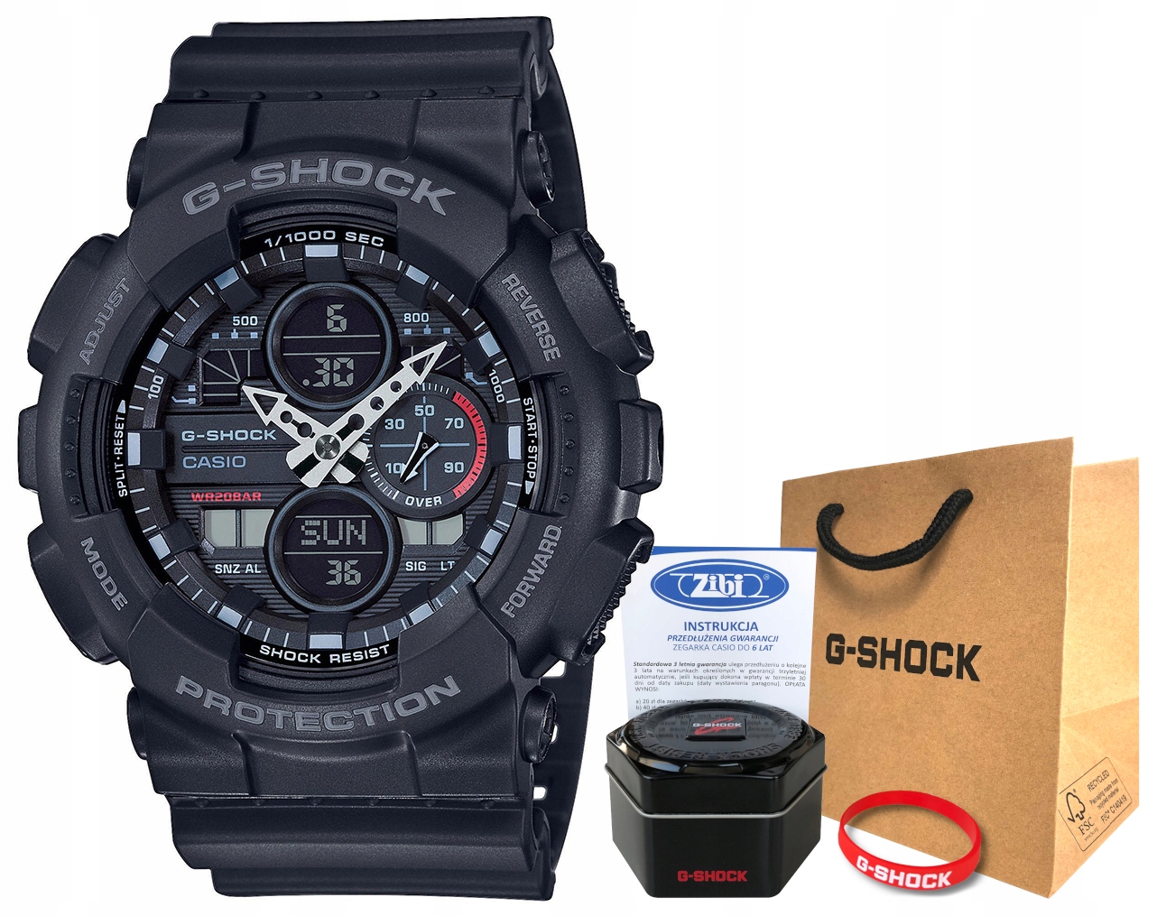 Pánské hodinky - Casio G-Shock GA-140-1A1ER 20BAR HOLOGRAL WOOK