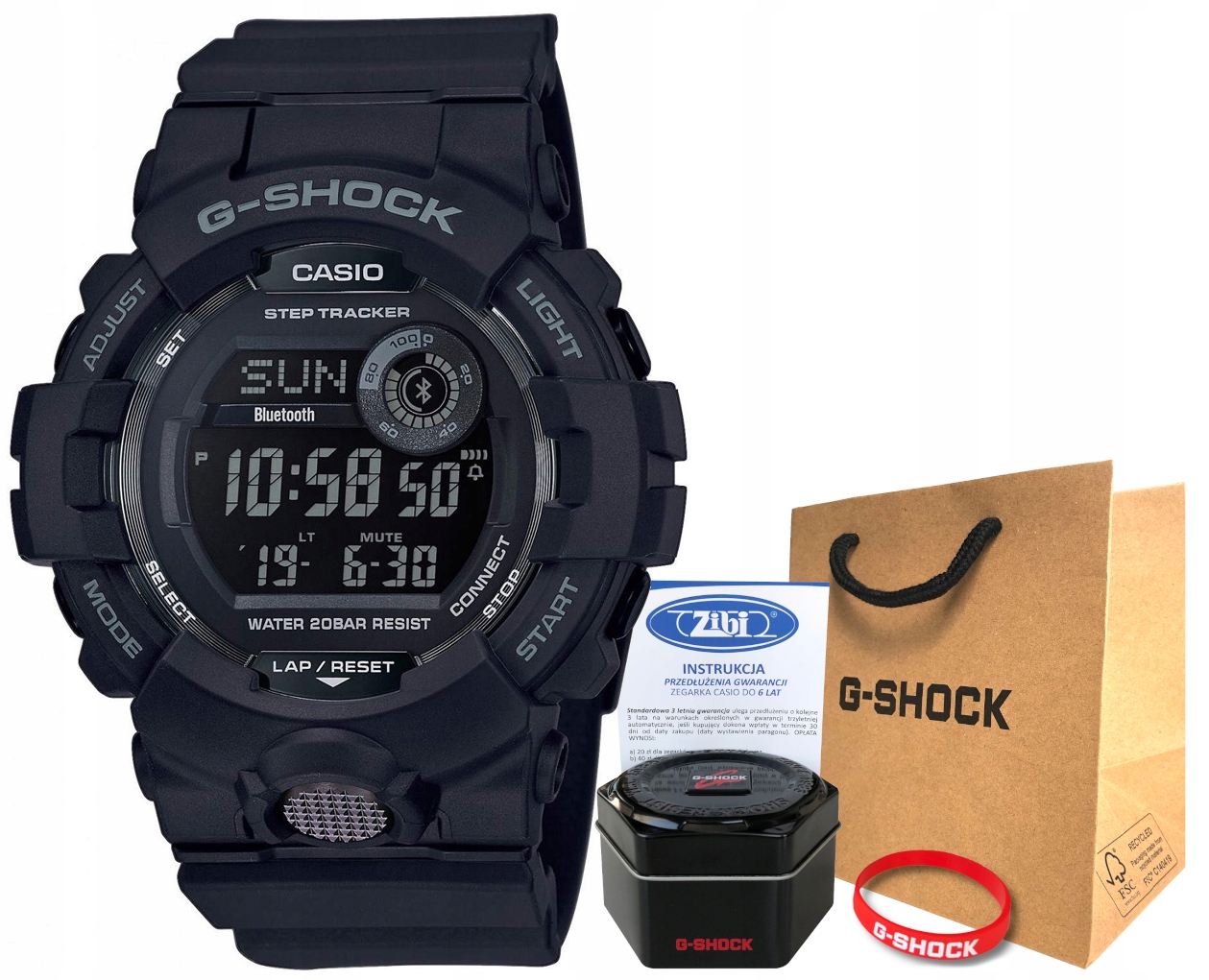 Pánské hodinky - Casio G-Shock GBD-800-1ber Bluetooth Smart Watch