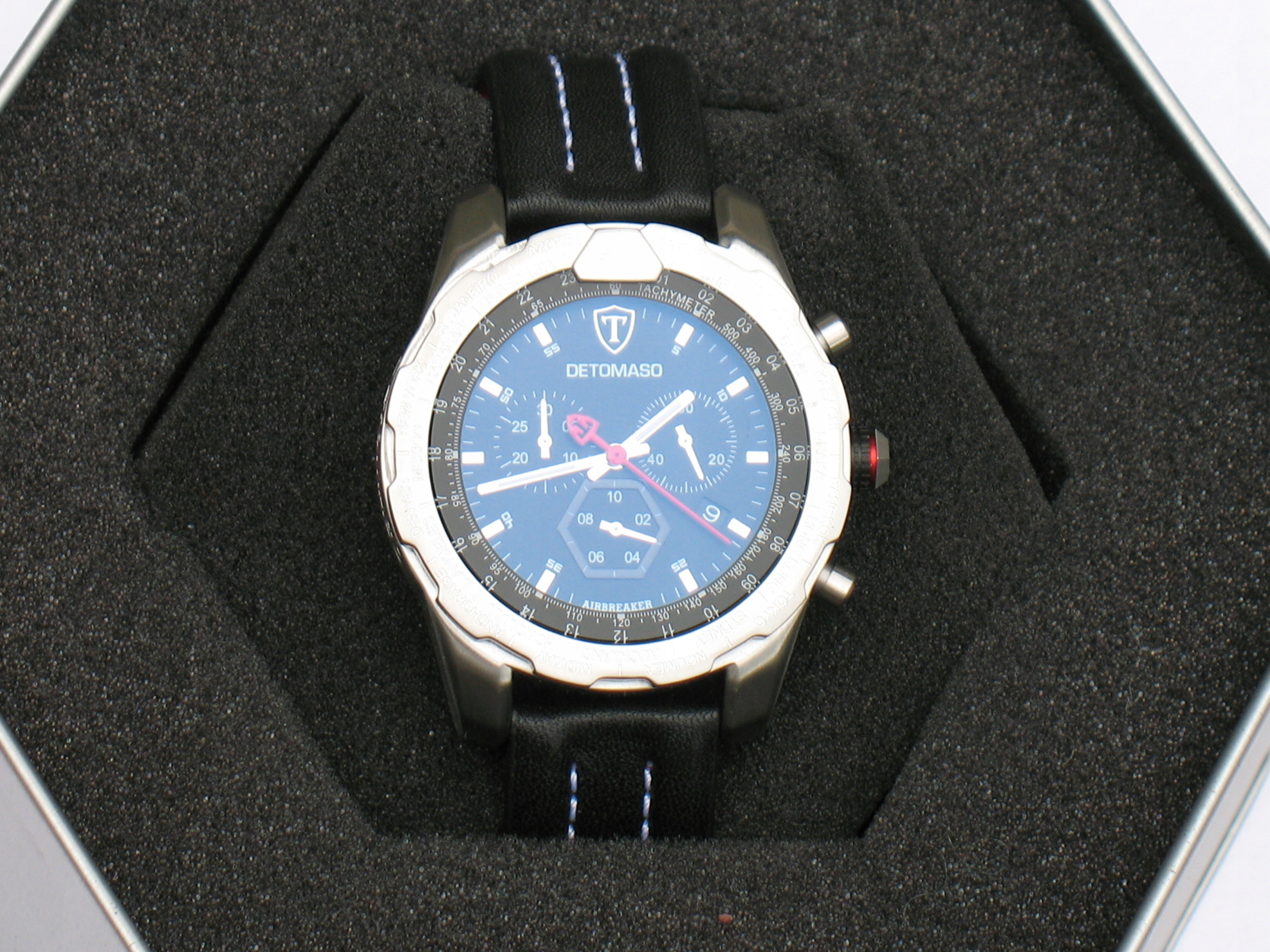 Pánské hodinky - Detomaso DT-YG101-B Airbreaker Watch-Chrono