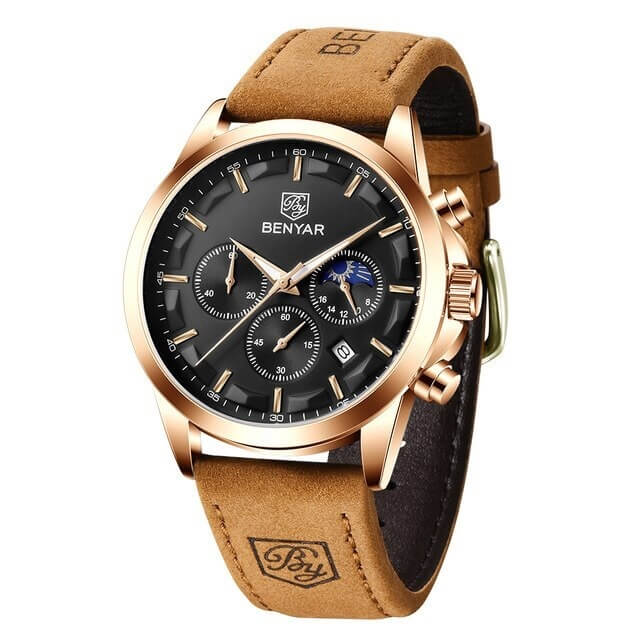 Pánské hodinky - Benyar Men's Watch Elegantný chronograf 2 Kol