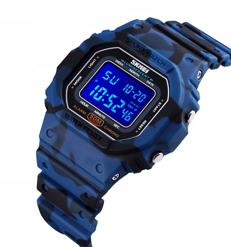 Detské hodinky - Skmei sledujte digitálne farby camo alarm ZCV1
