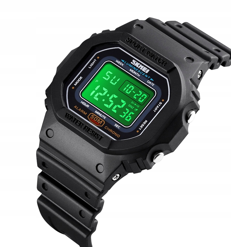 Detské hodinky - Skmei sledujte digitálne farby Camo ZCV3 Alarm