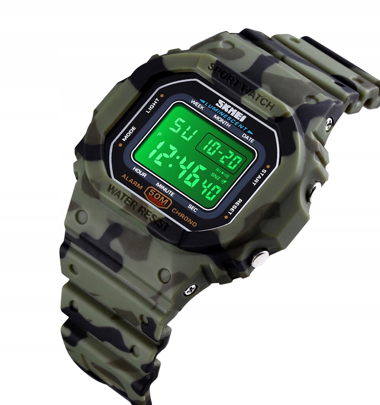 Detské hodinky - SKMEI hodinky digitálny alarm COLORS MORO