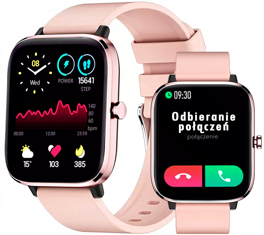 Dámske hodinky -  Sledujte SmartWatch Rubicon SMS kroky s pulzmi konverzácia