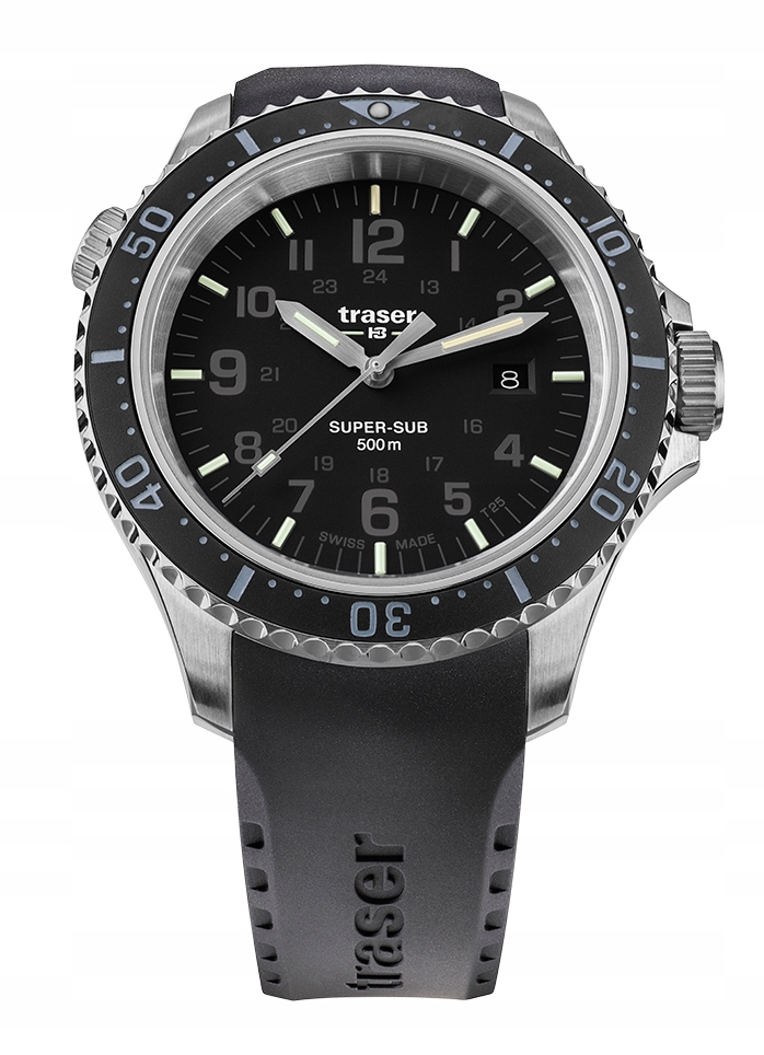 Pánské hodinky - Traser P67 Super-Sub Diver Black TS-109377 hodinky