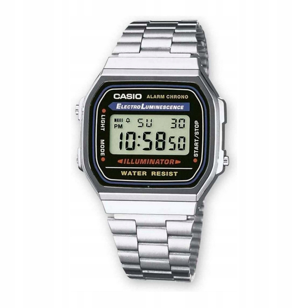 Unisex hodinky - Unisex Casio A 168WA1W hodinky od 33 mm